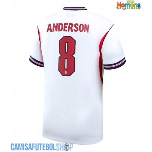 Camisa de time de futebol Inglaterra Elliot Anderson #8 Replicas 1º Equipamento Mundo 2026 Manga Curta
